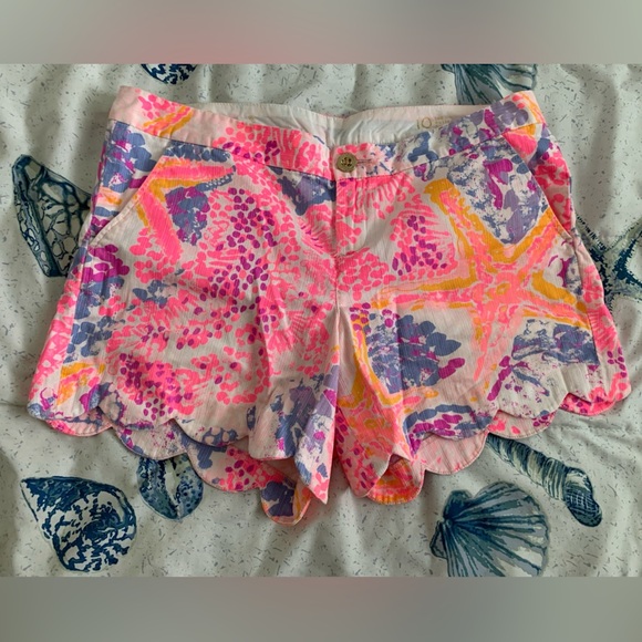 EUC Lilly Pulitzer The Buttercup Shorts size 10 - Picture 1 of 5